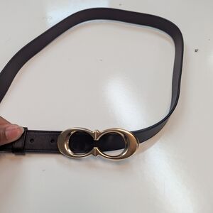 Coach Black Belt with Gold Buckle